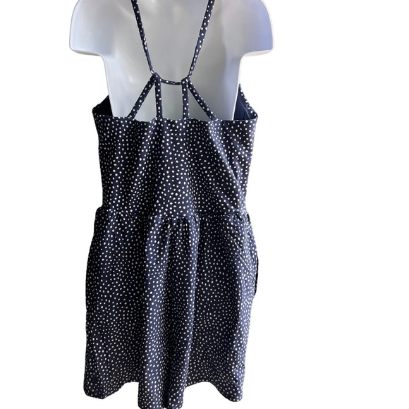 Girls' Fashion Romper With Pockets - All In Motion™Navy Blue Large 10/12 - Picture 3 of 3